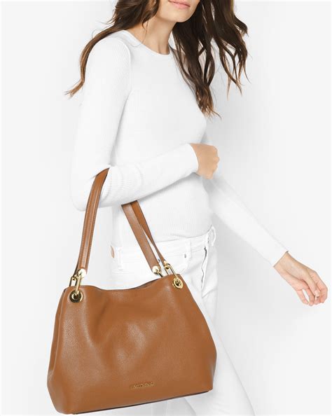 michael kors raven large shoulder tote acorn|michael kors neue kollektion.